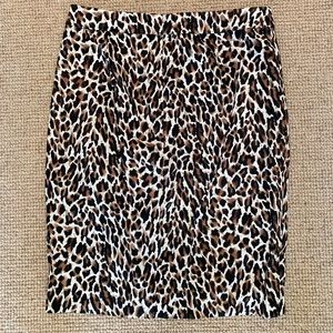 Leopard Pencil Skirt